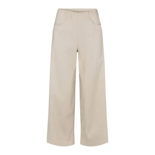 LauRie , Cropped Trousers ,Beige female, Sizes: