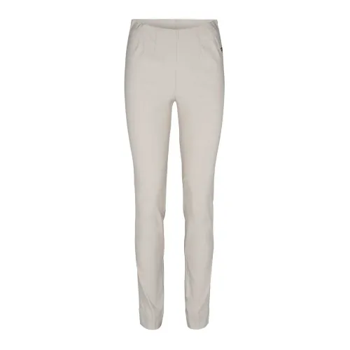 LauRie , Slim Grey Sand Trousers ,Beige female, Sizes: