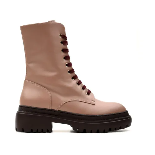 L'Autre Chose , Ancient Pink Anfibio Boots ,Pink female, Sizes: