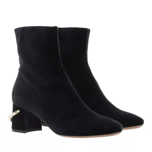 L´Autre Chose Boots & Ankle Boots - Ankle Boot Zip Velvet - blue - Boots & Ankle Boots for ladies