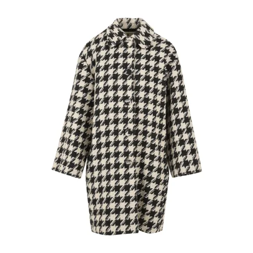 L'Autre Chose , Grey/Beige Coat for Women ,Gray female, Sizes: