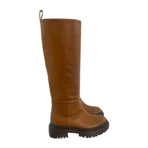 L'Autre Chose , Stylish High Boots ,Brown female, Sizes: