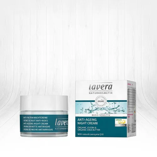 lavera basis sensitiv Anti-Aging Night Cream Q10 - with
