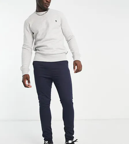 Le Breve Tall elasticated waist chinos in navy