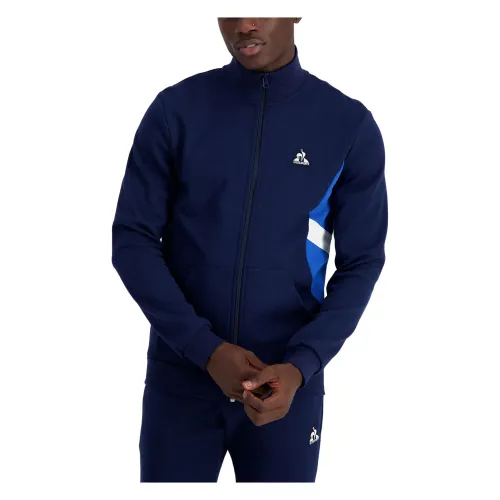 le coq sportif , Full Zip Season Sweatshirt ,Blue male, Sizes: