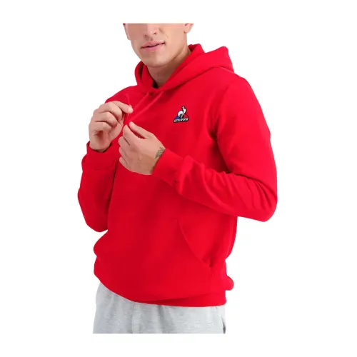 le coq sportif , Hoodies ,Red male, Sizes: