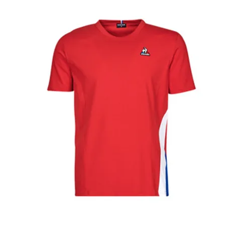 Le Coq Sportif  TRI TEE SS N 1  men's T shirt in Red