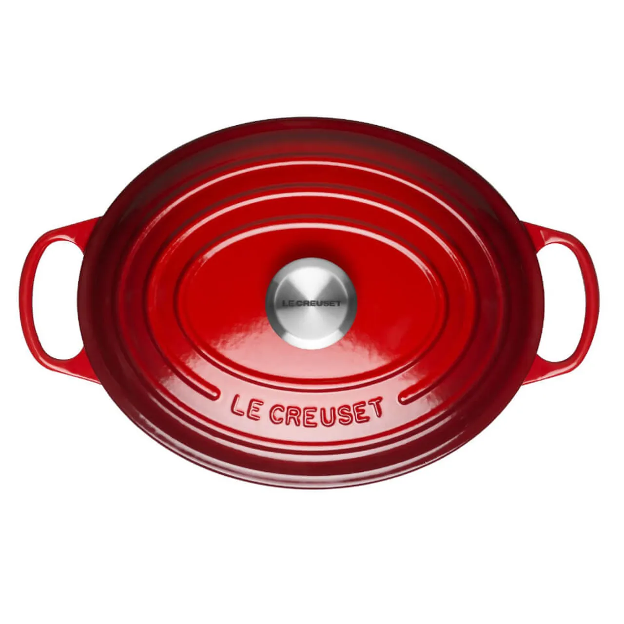 Le Creuset Signature Cast Iron Oval Casserole Dish - 27cm - Cerise