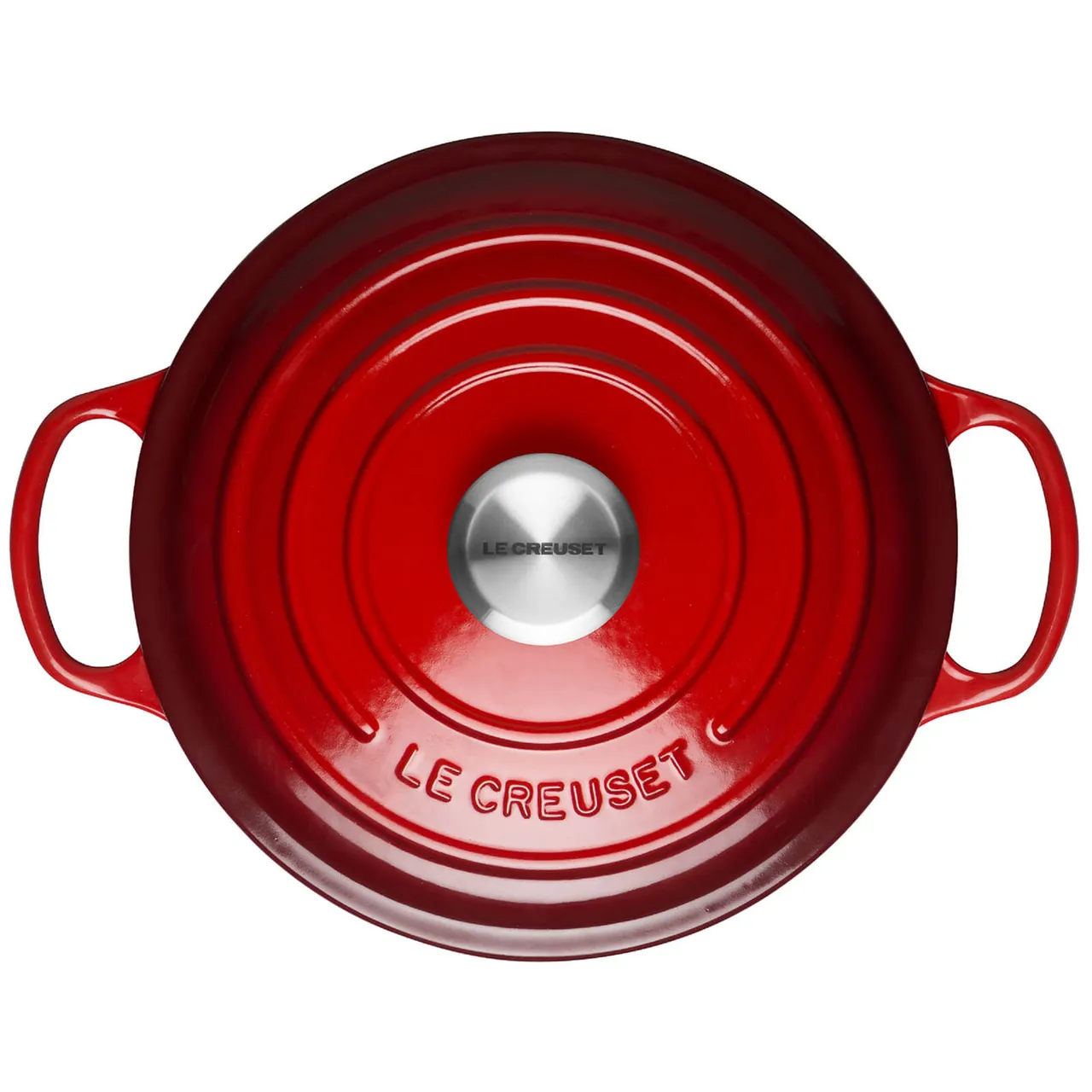 Le Creuset Signature Cast Iron Round Casserole Dish - 20cm - Cerise