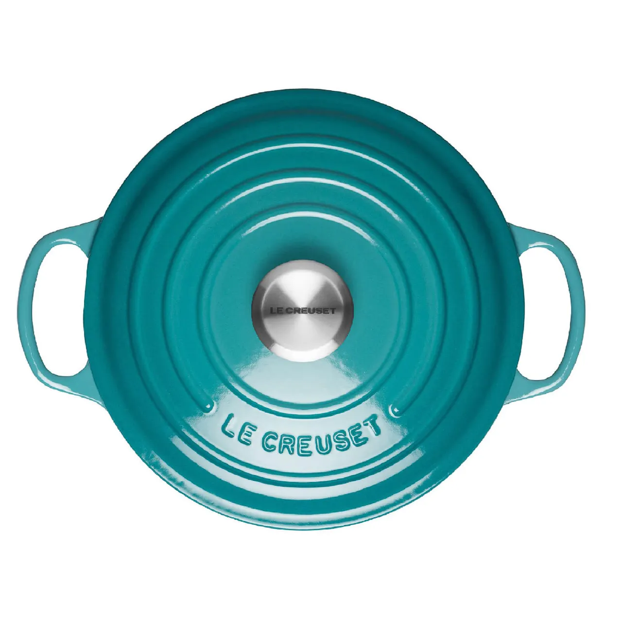 Le Creuset Signature Cast Iron Round Casserole Dish - 24cm - Teal