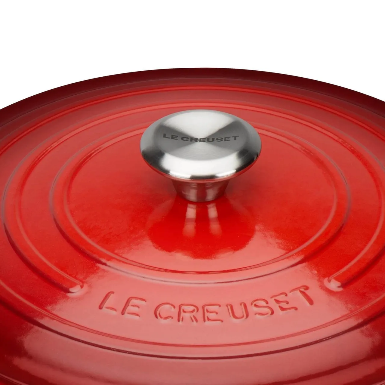 Le Creuset Signature Cast Iron Round Casserole Dish - 28cm - Cerise