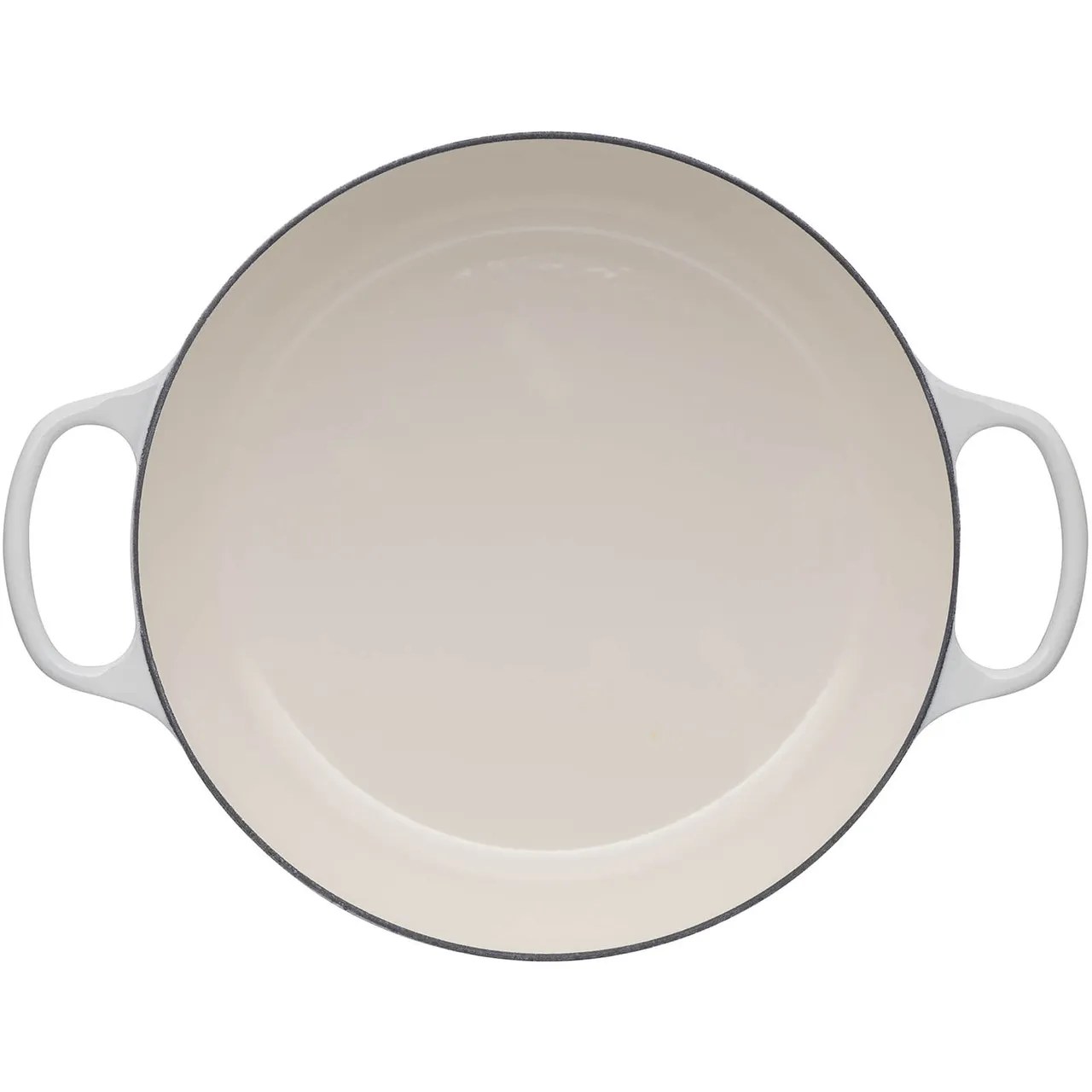 Le Creuset Signature Cast Iron Shallow Casserole Dish - 30cm - Meringue