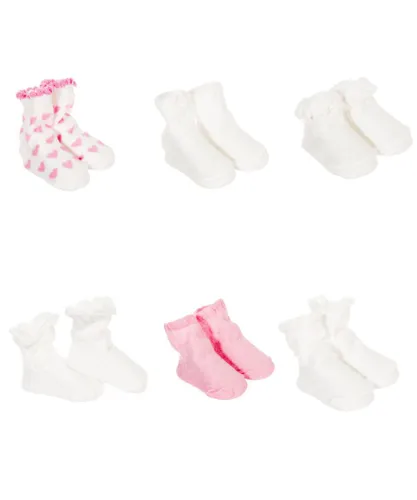 Le Petit Garçon Baby Girl Pack-6 of 2002 girl's printed socks - Multicolour - One