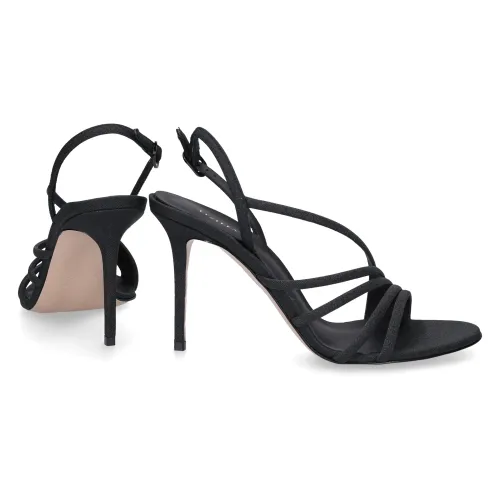 Le Silla , Budapest-inspired High Heel Sandals ,Black female, Sizes: