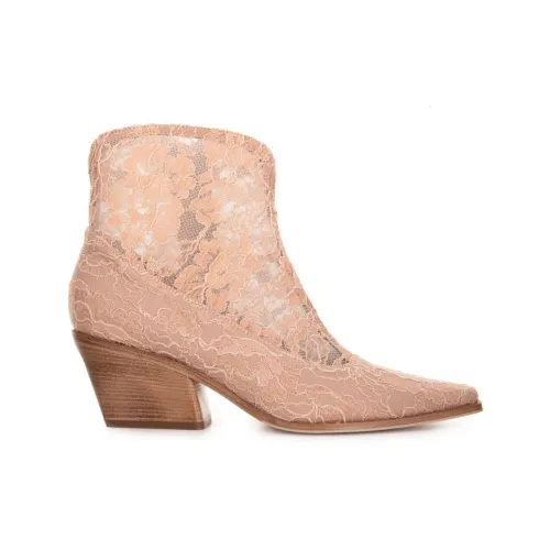 Le Silla , High Beige Women`s Cowboy Boots ,Beige female, Sizes: