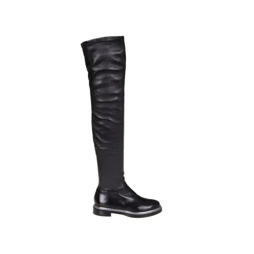 Le Silla , Women`s Leather Over-Knee Boots ,Black female, Sizes: