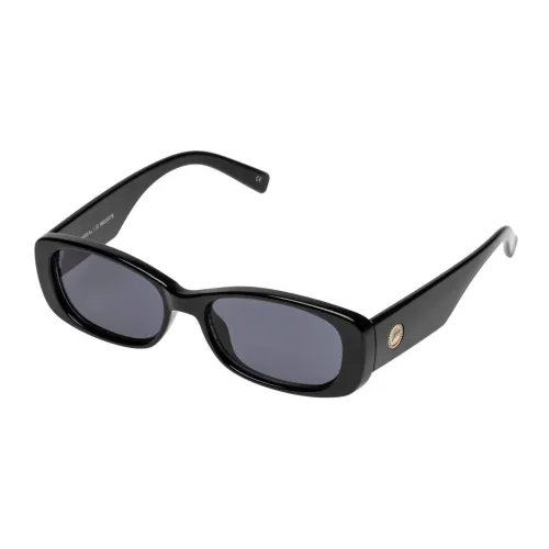 Le Specs , Vintage-inspired Rectangular Sunglasses ,Black unisex, Sizes: ONE