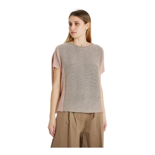 Le Tricot Perugia , T-Shirts ,Gray female, Sizes: