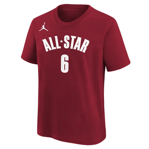 LeBron James Los Angeles Lakers All-Star Essential Older Kids' (Boys') Nike NBA T-Shirt - Red - Cotton