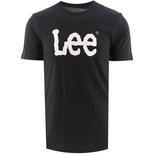 Lee Black Wobbly Logo T-Shirt