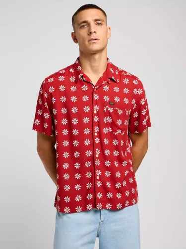 Lee Classic Resort Shirt,  Red/White - Red/White - Male