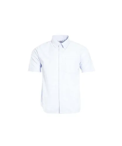 Lee Cooper Mens Oxford Shirt in Blue Cotton