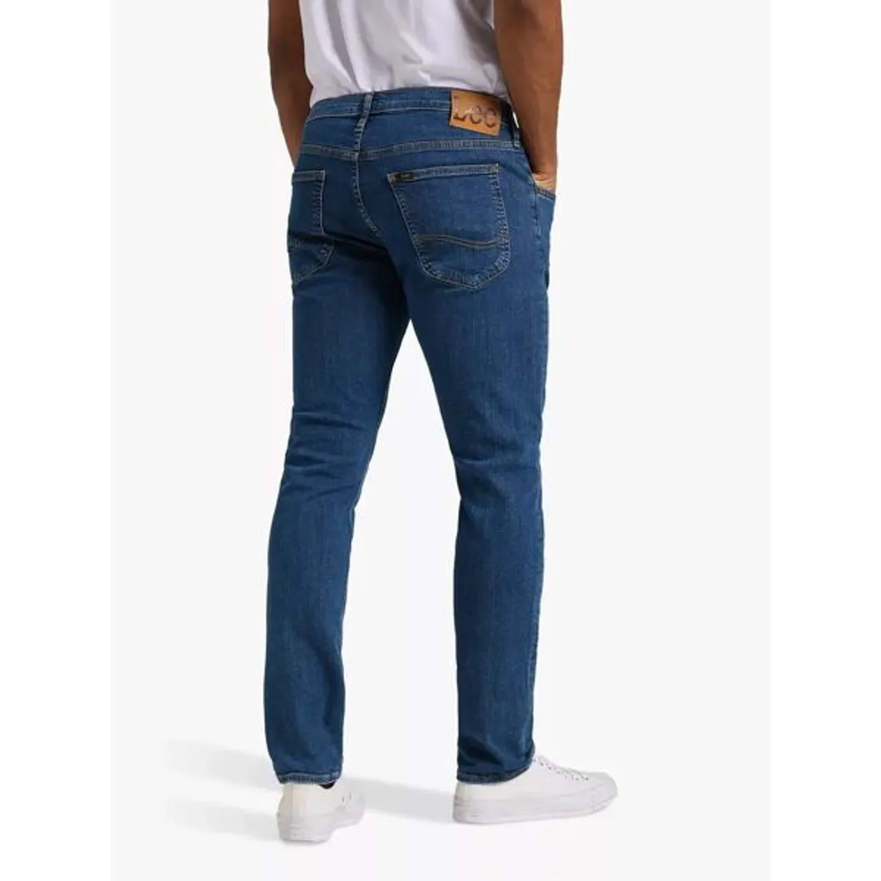 Lee Luke Stone Wash Slim Fit Jeans, Blue - Blue - Male