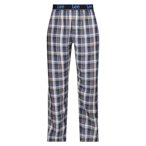 Lee Men's Lounge Pants in Charcoal/Blue Check