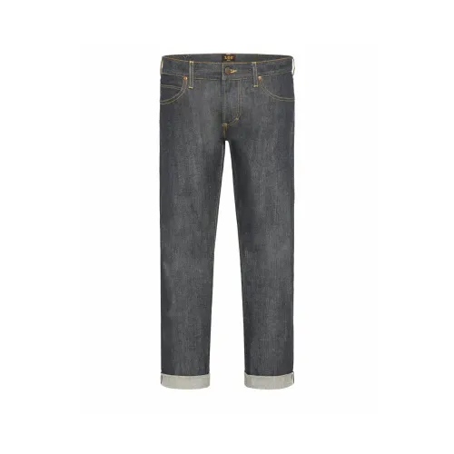 Lee , Original Slim Fit Jeans with Japanese Selvedge ,Blue male, Sizes: