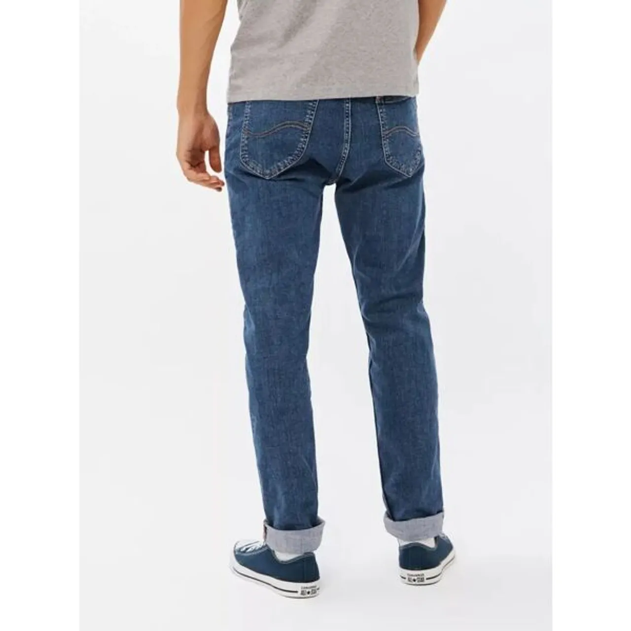 Lee Rider Slim Fit Denim Jeans, Blue - Blue - Male