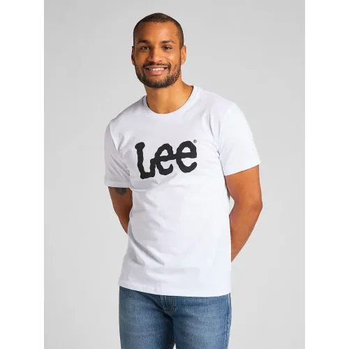 Lee White Wobbly Logo T-Shirt