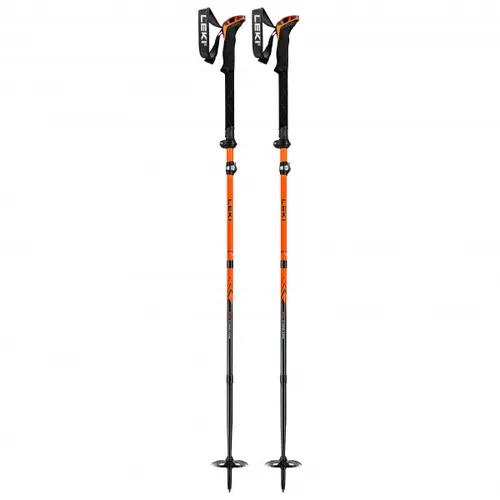 Leki - Sherpa FX Carbon Strong - Walking poles size 125 - 140 cm, orange/blue