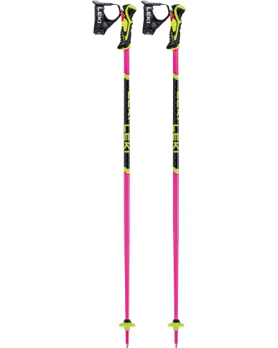 Leki WCR Lite SL Youth Ski Poles - Pink Neon 120cm