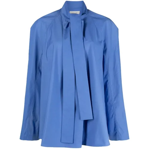 Lemaire , Ascot blouse ,Blue female, Sizes: