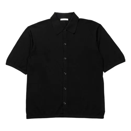 Lemaire , Cotton Polo Shirt ,Black male, Sizes: