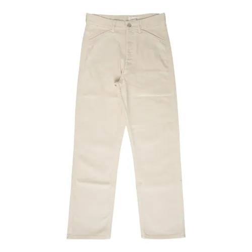 Lemaire , Curved 5 Pocket Pants ,White male, Sizes: