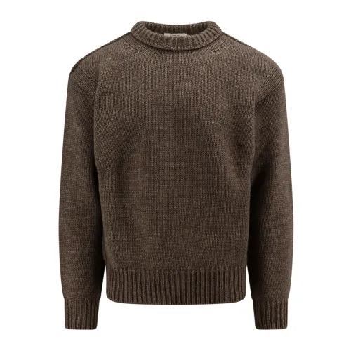 Lemaire , Grey Knitwear for Men ,Brown male, Sizes: