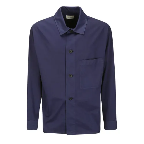 Lemaire , Long Sleeve Pyjama Shirt ,Blue male, Sizes: