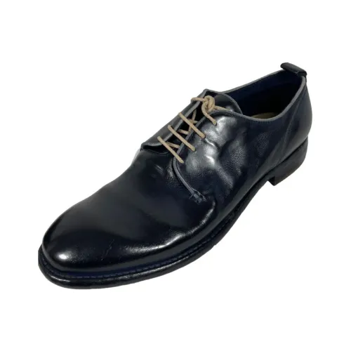 Lemargo , Men Leather Lace-up Shoe in Dark Blue ,Blue male, Sizes:
