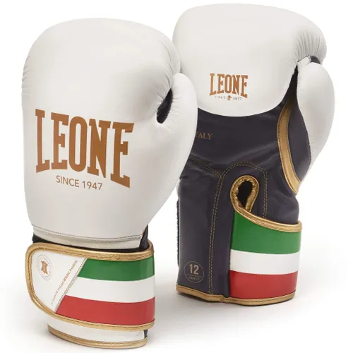 LEONE 1947, Boxing Gloves, Unisex Adult, White, 14 OZ, GN039