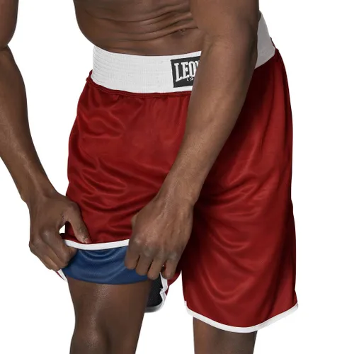 LEONE 1947, Boxing Shorts, Red/Blue