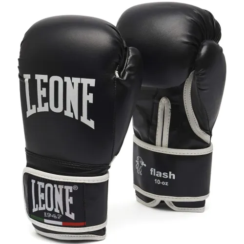 LEONE 1947, Flash Boxing Gloves, Unisex Adult, Black, 10