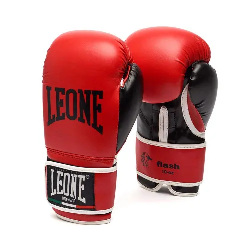 LEONE 1947, Flash Boxing Gloves, Unisex Adult, Red, M, GN083