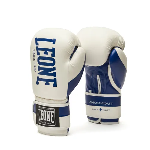 LEONE 1947, KNOCKOUT Boxing Gloves, Unisex Adult, White, 10