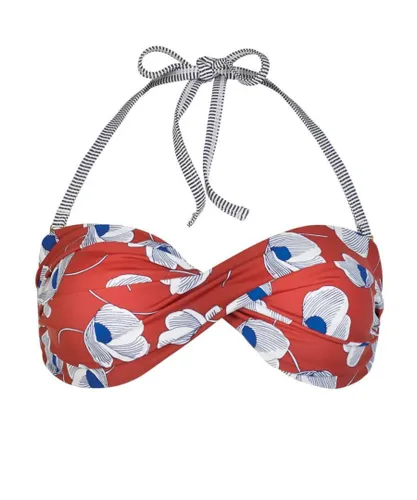 Lepel Womens 35364 Hello Sailor Bandeau Bikini Top - Red