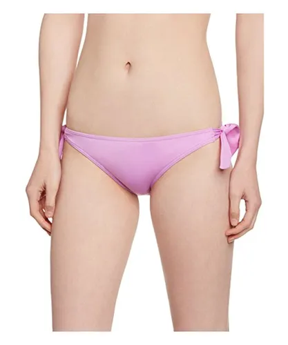 Lepel Womens Bow Tie Side Bikini Brief - Purple Polyamide