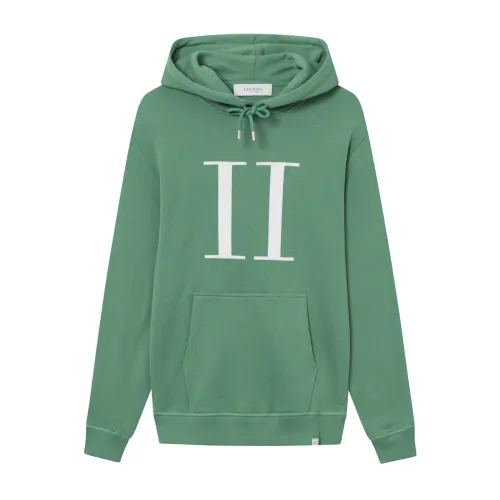 Les Deux , Encore Hoodie - Stylish and Comfortable ,Green male, Sizes: