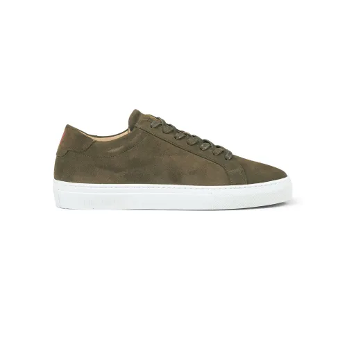 Les Deux , Theodor Suede Sneakers ,Green male, Sizes: