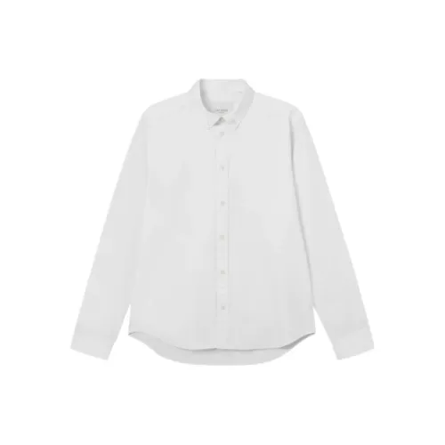Les Deux , White Kristian Oxford Leisure Shirt ,White male, Sizes: