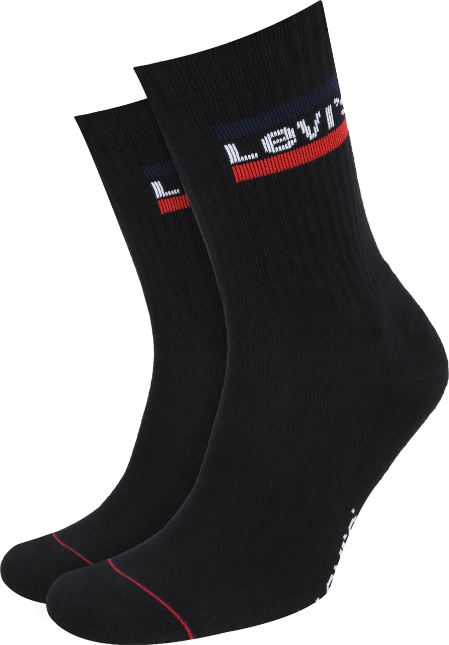 Levi's 2-Pack Sportswear Socks Dark Black Dark Grey Grey